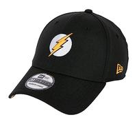 New Era The Flash Logo DC Comics Black Colorway 39Thirty Gorra ajustada (as1, Alpha, s, M), Negro -, S/M