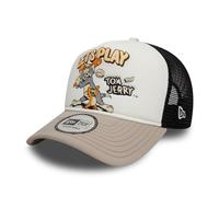 New Era Tom y Jerry Let's Play A-Frame Trucker Cap Beige