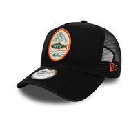 New Era Trucker Cap Verstellbar Snapback Baseball Kappe Patch Schwarz - One-Size