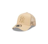 New Era Trucker Cap York Yankees Beige Kinder Fan Baseball gebogener Schirm Teamlogo - Child