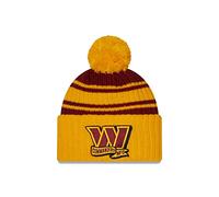 New Era Washington Commanders NFL 2022 Sideline Sport Knit Yellow Red Beanie - One-Size