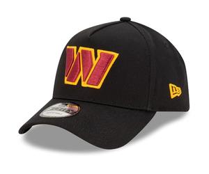 New Era Washington Commanders NFL Evergreen Negro Gorra Ajustable del Modelo 9Forty A-Frame
