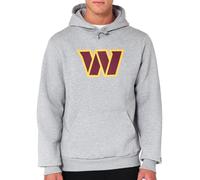 New Era Washington Commanders NFL Team Logo Hoody Gris Sudadera con Capucha