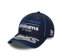 New Era Williams Racing F1 Team - Gorra de béisbol oficial 2026, gorra de béisbol del equipo Carlos Sainz, ajustable, azul marino