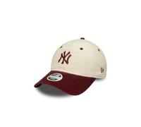 New Era WMNS Block Cord 9Twenty Gorra ajustable para mujer, color beige y rojo, talla: talla única