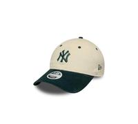 New Era WMNS Block Cord 9Twenty Gorra ajustable para mujer, NY Yankees, beige y verde, talla: talla única