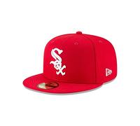 New Era x MLB Men's Chicago White Sox Basic 56Fifty Fitted Hat Scarlet Red 7 3/8