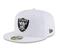 New Era x NFL Men's Oakland Raiders Team 59Fifty Fitted Hat White 7 1/2