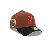 New Era York Mets MLB Harvest World Series 1969 Brown Black 9Forty A-Frame Snapback Cap - One-Size