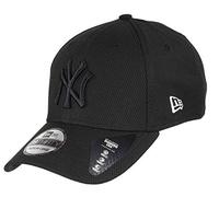 New Era York Yankees 39thirty Stretch Cap Diamond Era Tonal Black - S-M