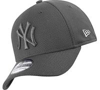 New Era York Yankees 39thirty Stretch Cap Diamond Era Tonal Grey - M - L