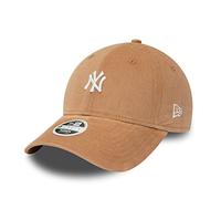 New Era York Yankees Baseball Cap Braun Cord MLB Kappe Strapback-Verschluss Damen Frau - One-Size