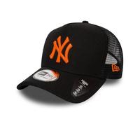 New Era York Yankees Frame Adjustable Trucker Cap Diamond Era Black/Neon Orange - One-Size