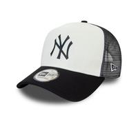 New Era York Yankees Frame Adjustable Trucker Cap Team Colour Block White/Blue - One-Size