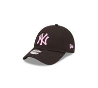 New Era York Yankees Kappe für Kinder MLB NY gebogener Schirm Strapback 9Forty Baseball Cap Schwarz - Youth