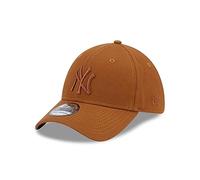 New Era York Yankees MLB Basecap Braun gebogener Schirm tonales NY-Logo 39Thirty Kappe - S-M (6 3/8-7 1/4)