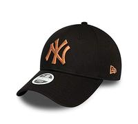 New Era York Yankees MLB Cap Verstellbar 9forty Basecap Kappe Metallic Schwarz Bronze - One-Size