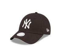 New Era York Yankees MLB Damenkappe 9Forty Basecap Strapback Teamlogo NY Frau Mädchen Schwarz - One-Size