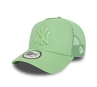 New Era York Yankees MLB Tonal Mesh Green A-Frame Adjustable Trucker Cap - One-Size