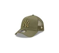New Era York Yankees MLB Tonal Mesh Olive 9Forty Kids A-Frame Adjustable Trucker Cap - Child