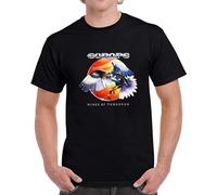 New Europe Wings of Tomorrow Metal Rock Band Men's Black T-Shirt
