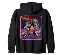 New Family Wolves Sarcastic Retro Vintage Funny Adult Humor Sudadera con Capucha