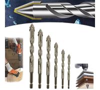 New Four-Flute Sawtooth Eccentric Drill Bit,Cozy Hoome Drill Bit,Four-Edged Serrated Eccentric Drill, High-Strength Eccentric Twist Drill Bit Oblique Head Eccentric Drill Bit (4+5+6+8+10+12mm)