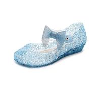 New front Zapato de Disfraz ePrincesa Sandalias Tacones Niña Princesa de Fiesta Cristal Accesorios de Disfraz Cumpleaños Carnaval Halloween Navidad Cosplay,Azul,27