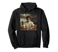 New Funny Distressed Male Doll Face Meme, Big Glass Sudadera con Capucha