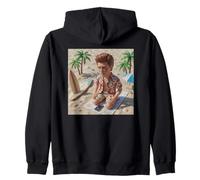 New Funny Distressed Male Doll Meme, at The Beach Sudadera con Capucha