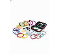 New Generation Pro Bolígrafo 3D profesional kit completo con funda rígida, 100 metros de filamento PLA (20 colores), 10 plantillas e instrucciones en italiano - Regalo para niños y adultos (blanco