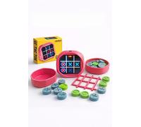 New Generation Pro Juego electrónico Tris 5 en 1 para niños - Tic Tac Toe interactivo recargable por USB - Juego educativo de mesa para familia y viaje (rosa)