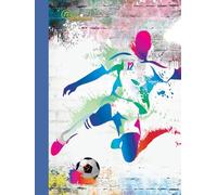 NEW GENERATION - Soccer - Large lined hardcover journal notebook for women , men, 8.5 x 11 Inches with 120 ruled pages , great for Note Taking ,Diary ... ,Travel ,Business ,Work ,School ,College.