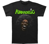 New George Clinton and Parliament Funkadelic Free Your Mind Men's T-Shirt Black(XX-Large)