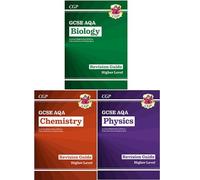 New Grade 9-1 GCSE Collection Physics,Chemistry and Biology 3 Books Bundle By CGP Books - AQA Revision Guide with Online Edition
