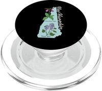 New Hampshire Flower Purple Lila & Pink Lady Zapatilla PopSockets PopGrip para MagSafe
