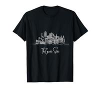 New Hampshire Home White Skyline Travel Art Souvenir Camiseta