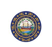 New Hampshire State Flag - Juego de tarjetas de fragancia redondas, ambientador colgante de lavanda para decoración del hogar del coche, 10 o 24 piezas