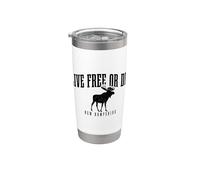 New Hampshire Vive libre o muere Pride Vintage Vaso térmico de acero inoxidable de doble pared