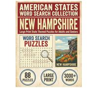 New Hampshire Word Search Puzzle Book: Large Print State Themed Puzzles for Adults and Seniors: Explore Local Cities, History, Facts and High School ... (American States Word Search Collection)