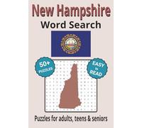 New Hampshire Word Search Puzzle Book: Search with Easy to Read Print about New Hampshire cities, wildlife, rivers and more | 6x9 inches, 110 pages | ... Gifts for Vacations, Holidays & Free Times
