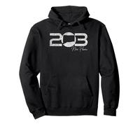New Haven Connecticut 203 Código de área Nutmegger CT City Pride Sudadera con Capucha