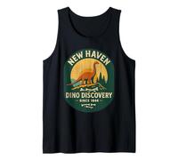 New Haven Dino Discovery - Camisa retro Fossil Park Connecticut Camiseta sin Mangas