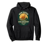 New Haven Dino Discovery - Camisa retro Fossil Park Connecticut Sudadera con Capucha