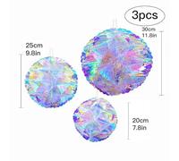 New Home Gifts Rainbow Honeycomb Snowflake Xmas Tree Star Fan Curtains for Birthday Party Wedding Christmas Decor