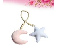New Home Gifts Wooden Beads Hanging Ornament Decorations Baby Nursery Children's Star Pillow Bedroom