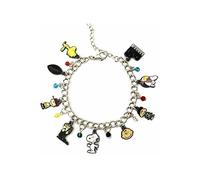 New Horizons Production Peanuts Snoopy & Friends - Pulsera de metal con diseño de Snoopy y sus amigos, color plateado