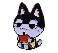 New Horizons Punchy Lazy Cat Villager Apple Village Game - Pin esmaltado de 1.2 pulgadas
