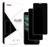 New Horrizon Paquete de 2 protectores de pantalla de privacidad para iPhone 11 Pro Max y iPhone XS Max (6.5 pulgadas), película de vidrio templado antiespía, [LifetimeSupport] [antiespía] [resistente