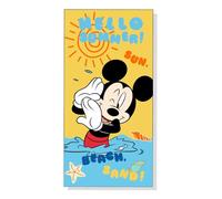 New Import Disney Mickey Mouse - Toalla de playa, diseño de Hello Summer, tema de playa y verano